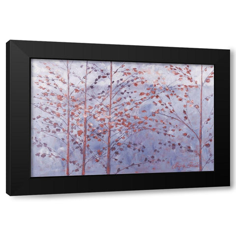Lavender Moments Black Modern Wood Framed Art Print with Double Matting by Kruk