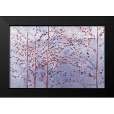 Lavender Moments Black Modern Wood Framed Art Print by Kruk