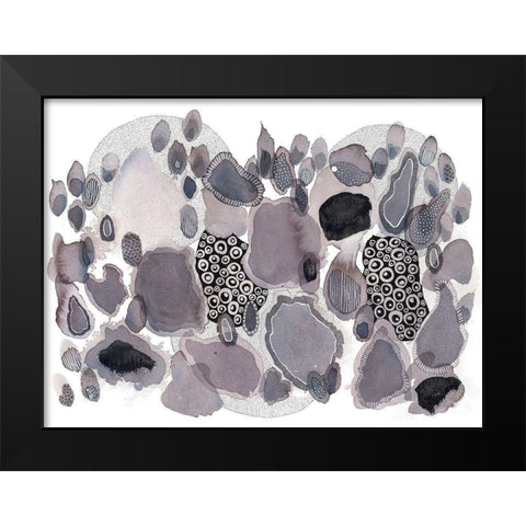 Close Evolutions 3 Black Modern Wood Framed Art Print by Rupe, Kim