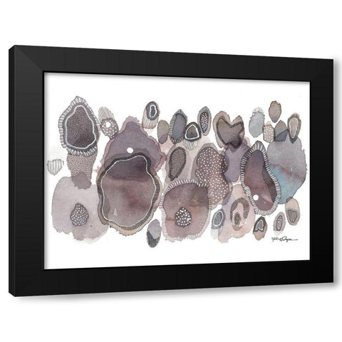 Close Evolutions 4 Black Modern Wood Framed Art Print by Rupe, Kim