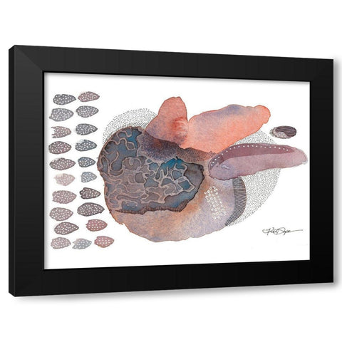 Close Evolutions Black Modern Wood Framed Art Print by Rupe, Kim