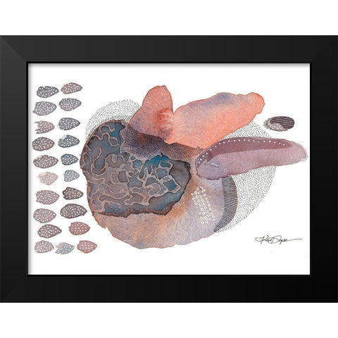 Close Evolutions Black Modern Wood Framed Art Print by Rupe, Kim