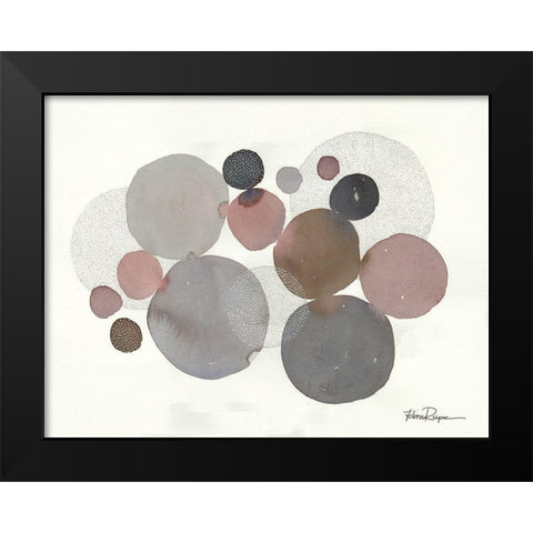 Eclipse Black Modern Wood Framed Art Print by Rupe, Kim