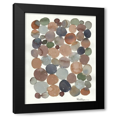 Cobblestone Black Modern Wood Framed Art Print with Double Matting by Rupe, Kim