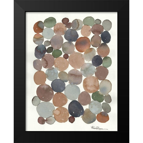 Cobblestone Black Modern Wood Framed Art Print by Rupe, Kim