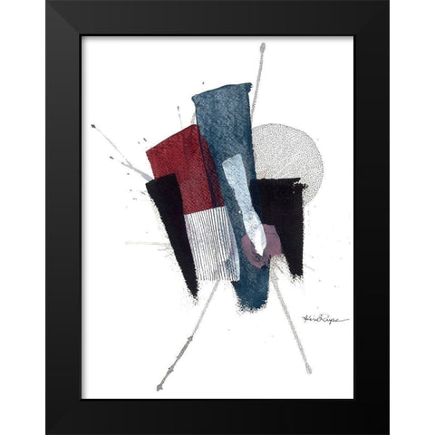 Shattered Views Black Modern Wood Framed Art Print by Rupe, Kim