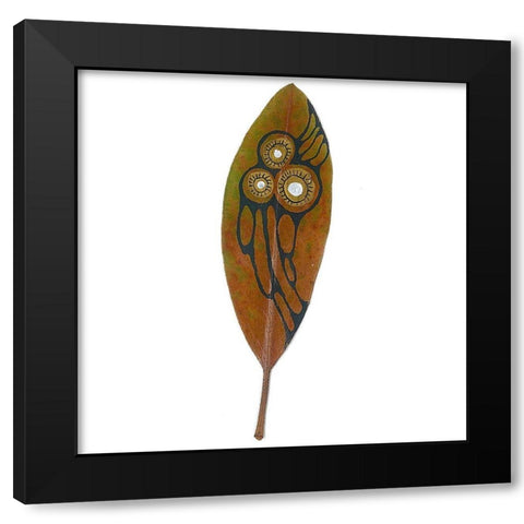 Tribal Feather 1 Black Modern Wood Framed Art Print by Rupe, Kim