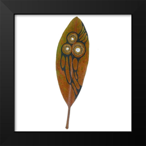 Tribal Feather 1 Black Modern Wood Framed Art Print by Rupe, Kim