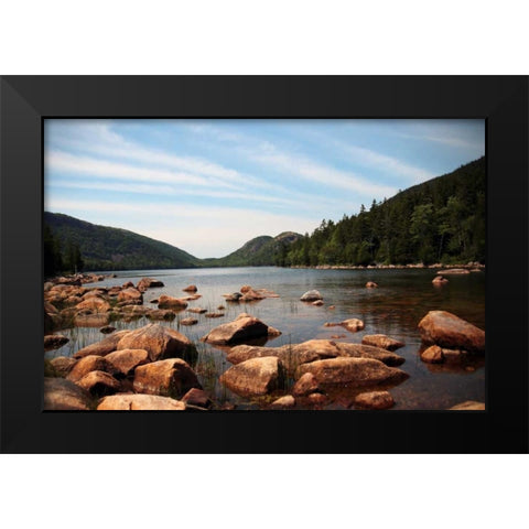 Cold River 1 Black Modern Wood Framed Art Print by Colberg, Lisa