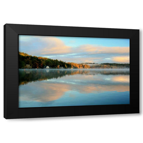 Reflections of Summer-2 Black Modern Wood Framed Art Print with Double Matting by Grey, Jace