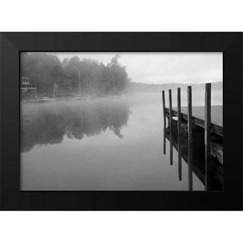 Stillness BW Black Modern Wood Framed Art Print by Grey, Jace