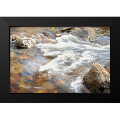 In Motion 2 Black Modern Wood Framed Art Print by Grey, Jace