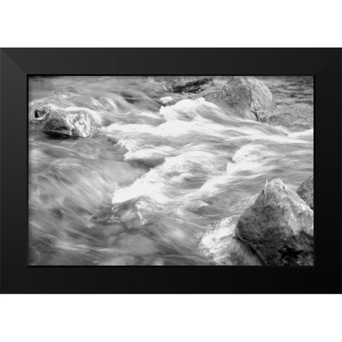 In Motion BW 2B Black Modern Wood Framed Art Print by Grey, Jace