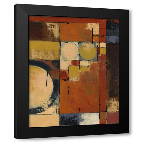Jazz I Black Modern Wood Framed Art Print with Double Matting by Davey, Linda
