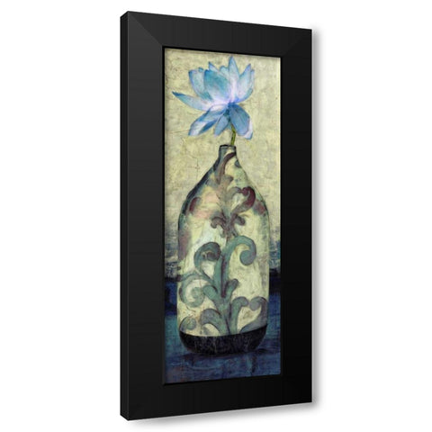 Flora Vase 1 Black Modern Wood Framed Art Print by Hunter, Lucas