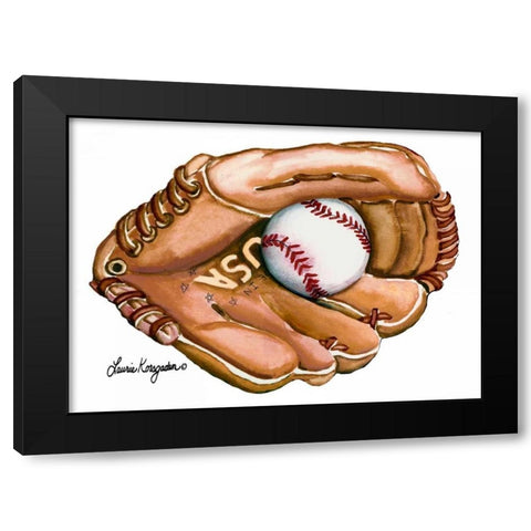 Catch Them All Black Modern Wood Framed Art Print with Double Matting by Korsgaden, Laurie