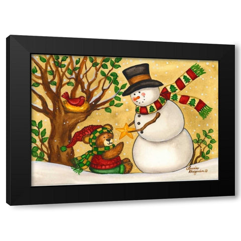 Star of Wonder Black Modern Wood Framed Art Print with Double Matting by Korsgaden, Laurie