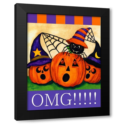 OMG Black Modern Wood Framed Art Print with Double Matting by Korsgaden, Laurie