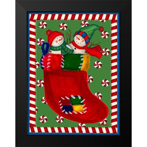 Gifts of Joy Black Modern Wood Framed Art Print by Korsgaden, Laurie
