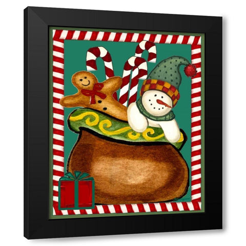 Gifts of Love Black Modern Wood Framed Art Print by Korsgaden, Laurie