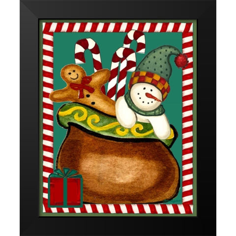 Gifts of Love Black Modern Wood Framed Art Print by Korsgaden, Laurie