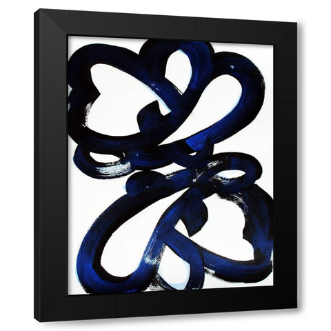 Flight 1 Black Modern Wood Framed Art Print with Double Matting by Mintz, Lisa