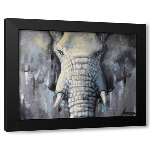 Lgray 1 Black Modern Wood Framed Art Print with Double Matting by Colberg, Lisa