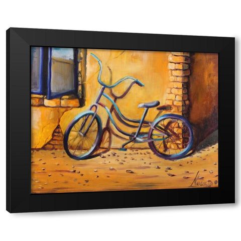 Bicycle 1 Black Modern Wood Framed Art Print with Double Matting by Colberg, Lisa