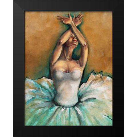 Ballet 1 Black Modern Wood Framed Art Print by Colberg, Lisa
