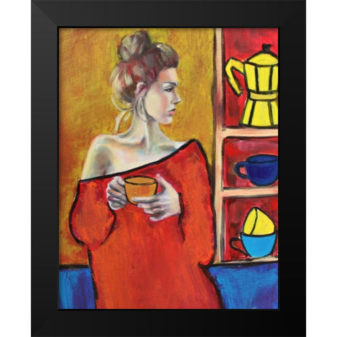 Llady 1 Black Modern Wood Framed Art Print by Colberg, Lisa