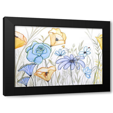 Waterfield Black Modern Wood Framed Art Print by Rossi, Lorraine