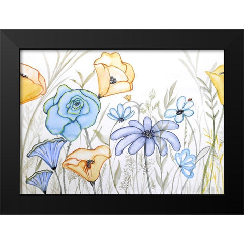 Waterfield Black Modern Wood Framed Art Print by Rossi, Lorraine