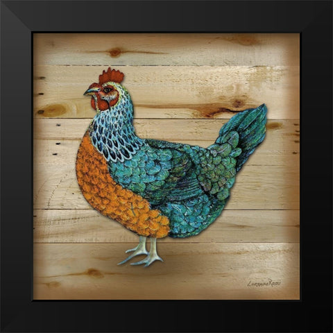 Henrietta Wood 1 Black Modern Wood Framed Art Print by Rossi, Lorraine