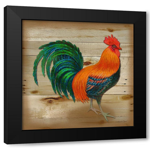 Henrietta Wood 2 Black Modern Wood Framed Art Print with Double Matting by Rossi, Lorraine