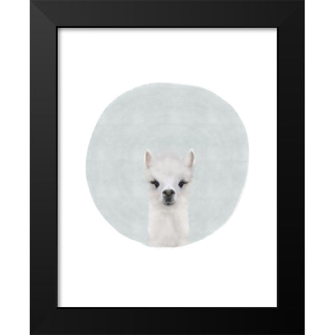 Baby Alpaca Black Modern Wood Framed Art Print by Straatsma, Leah