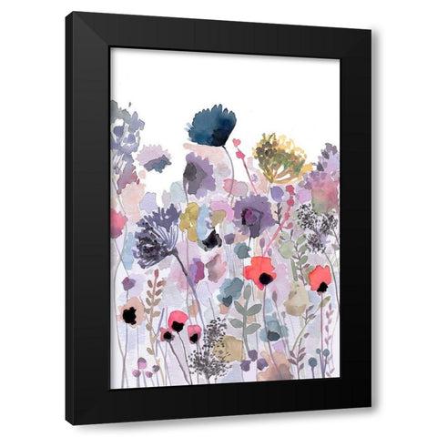The Happy Garden Black Modern Wood Framed Art Print by Straatsma, Leah