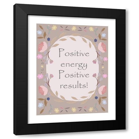 Positive Border Black Modern Wood Framed Art Print by Straatsma, Leah