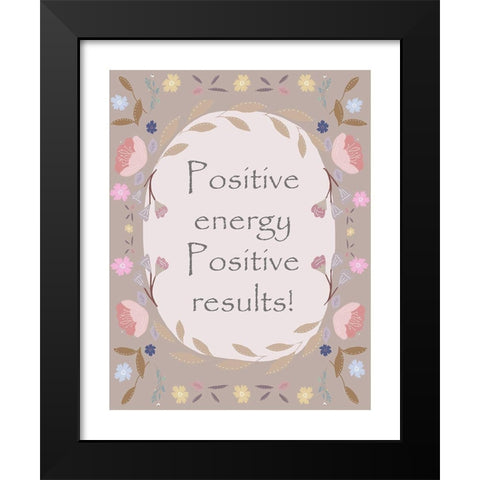 Positive Border Black Modern Wood Framed Art Print by Straatsma, Leah