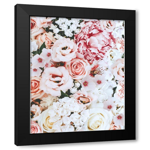 Punchy Florals File B Black Modern Wood Framed Art Print with Double Matting by Straatsma, Leah