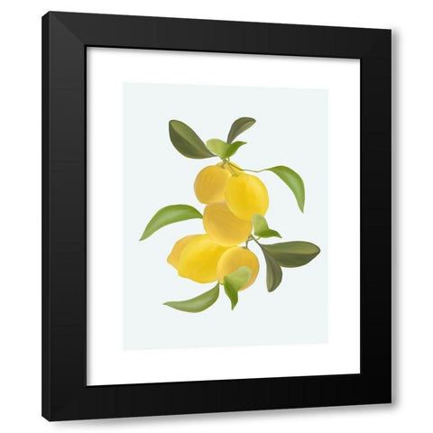 Lemons Part 3 Black Modern Wood Framed Art Print by Straatsma, Leah