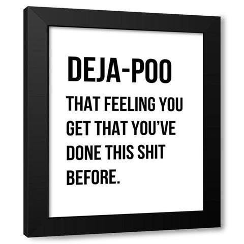 Dejapoo Black Modern Wood Framed Art Print with Double Matting by Straatsma, Leah