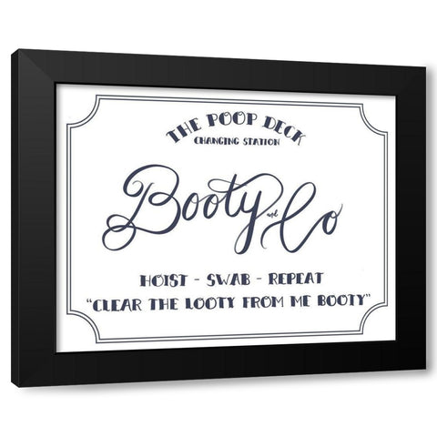 The Poop Deck Black Modern Wood Framed Art Print with Double Matting by Straatsma, Leah