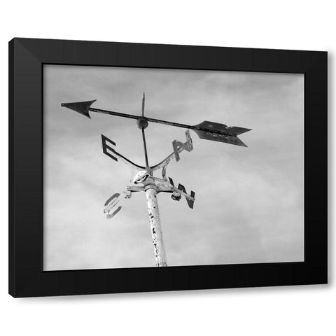 Weather Vane Black Modern Wood Framed Art Print with Double Matting by Straatsma, Leah