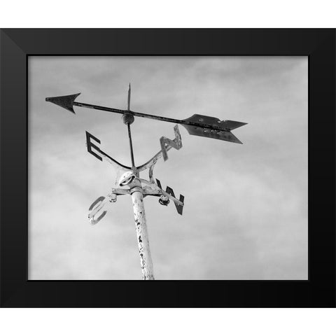 Weather Vane Black Modern Wood Framed Art Print by Straatsma, Leah