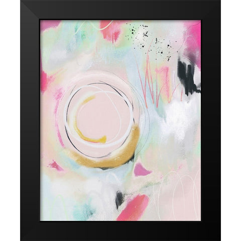 Abstract 2 Black Modern Wood Framed Art Print by Straatsma, Leah