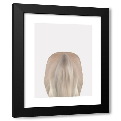 Horse Butt Black Modern Wood Framed Art Print with Double Matting by Straatsma, Leah