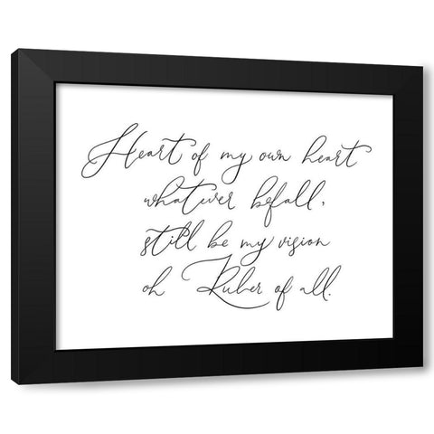 Heart of My Own Hear Black Modern Wood Framed Art Print with Double Matting by Straatsma, Leah