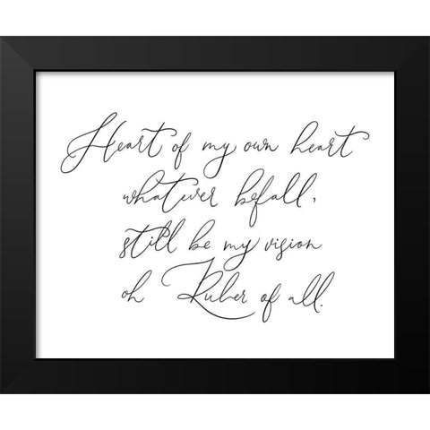 Heart of My Own Hear Black Modern Wood Framed Art Print by Straatsma, Leah