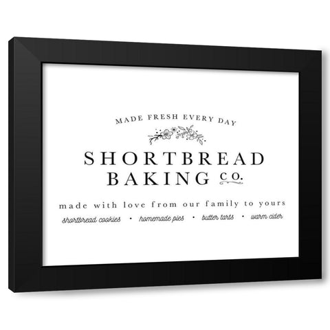 Shortbread Co Black Modern Wood Framed Art Print by Straatsma, Leah