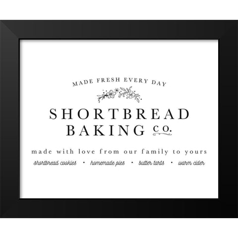 Shortbread Co Black Modern Wood Framed Art Print by Straatsma, Leah